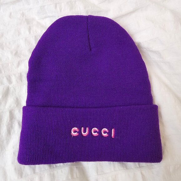 NWOT Volare x Cucci Beanie - Purple - Picture 1 of 4